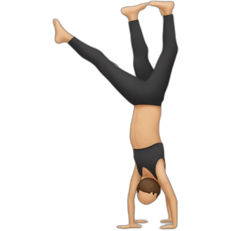 man doing a handstand emoji