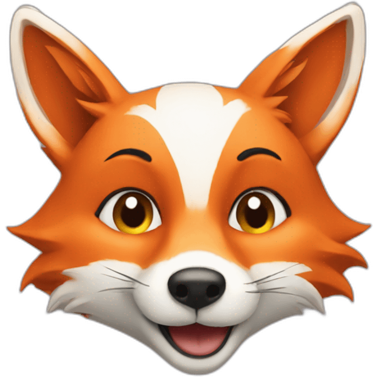 Fox in love emoji