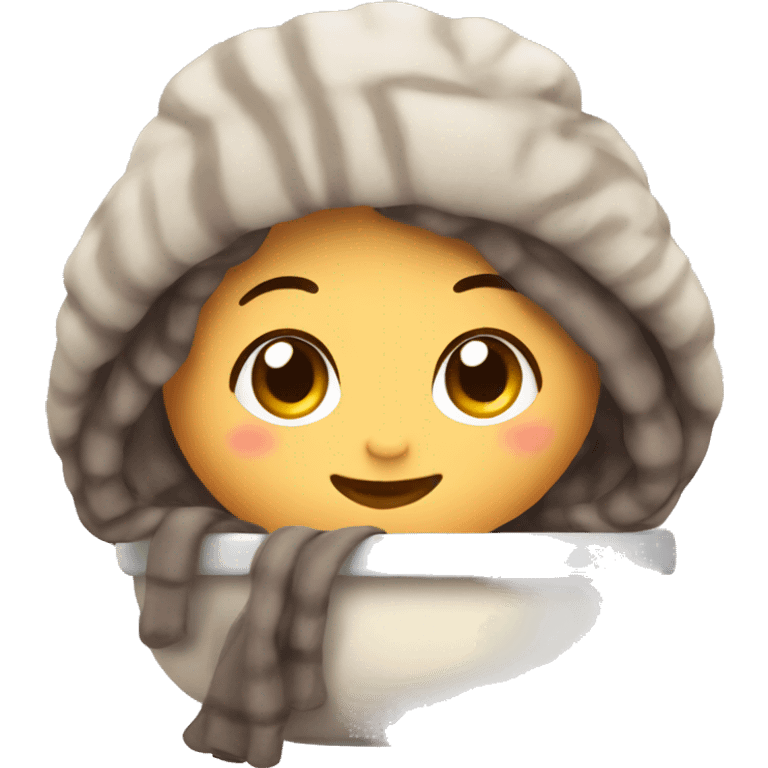 Create a cute and cozy boba  emoji