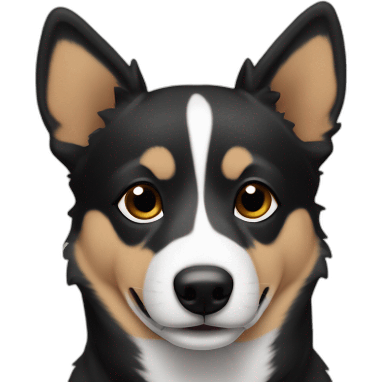 Lapsk vallhund black and tan emoji