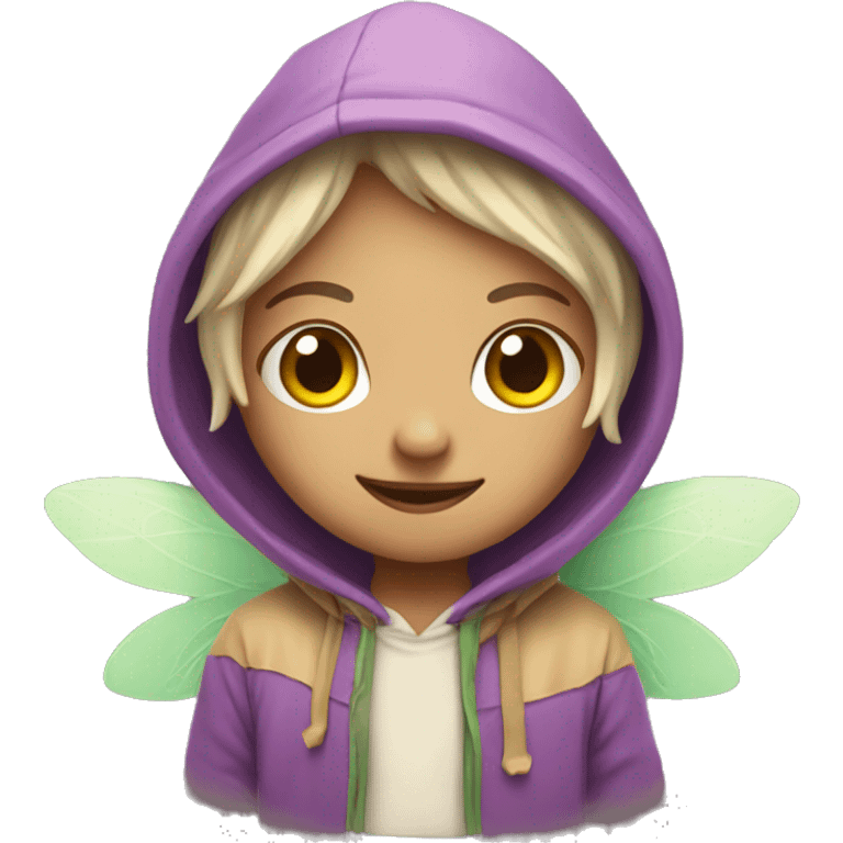 fairy wearing a hoddie  emoji