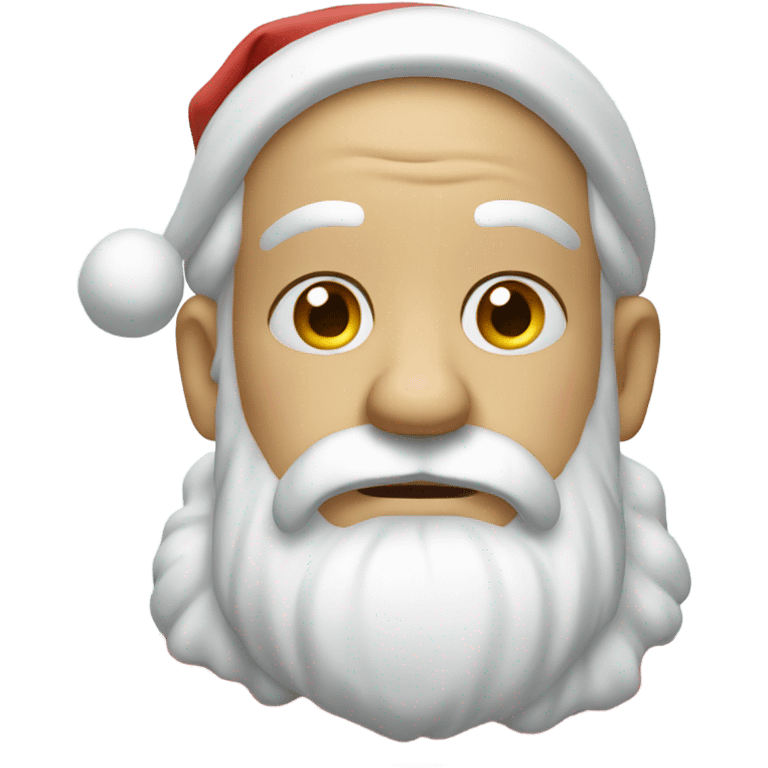 A sad Santa Claus  emoji