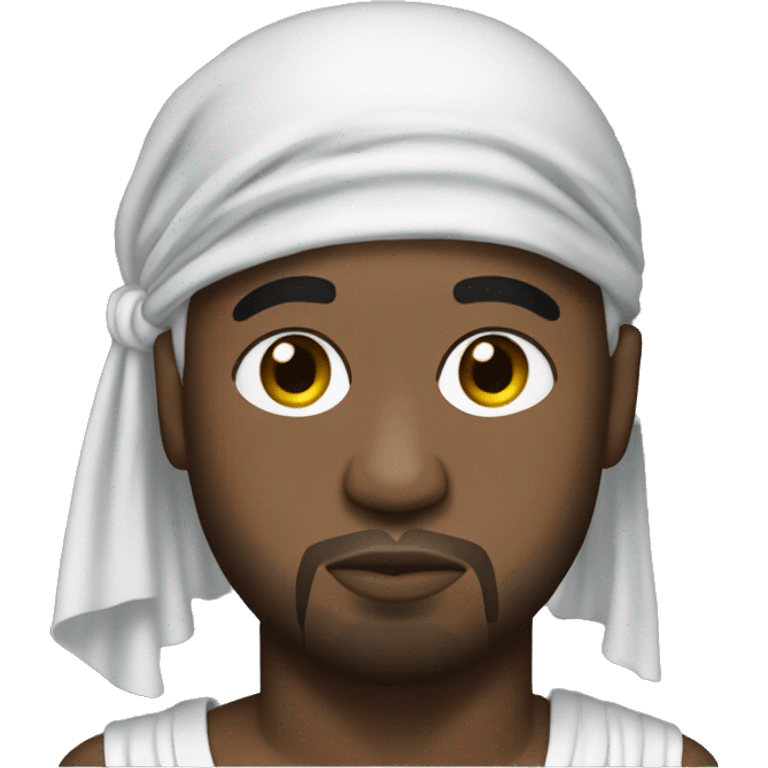 kanye west with a durag emoji