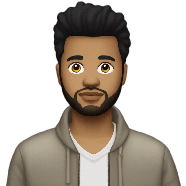 The Weeknd (after hours outfit) (Portrait, front facing, Apple iOS 17 style) emoji