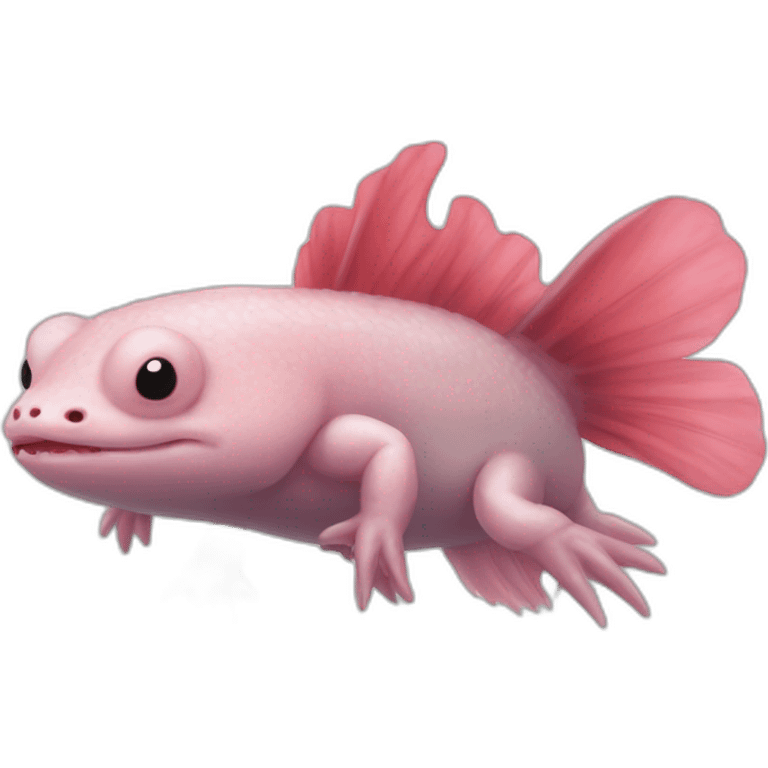 axolotl mixed with bear. emoji