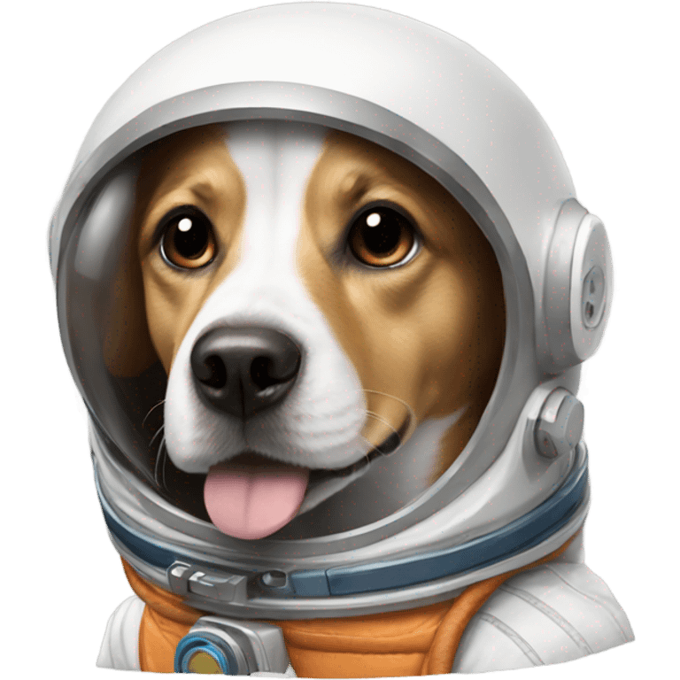 Astronaut dog emoji