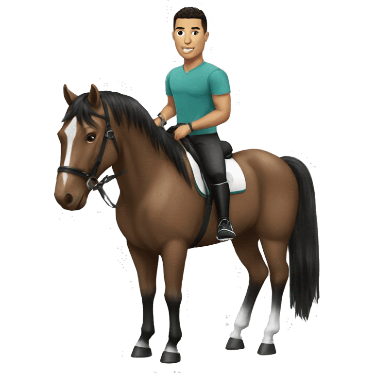 Ronaldo with horse emoji