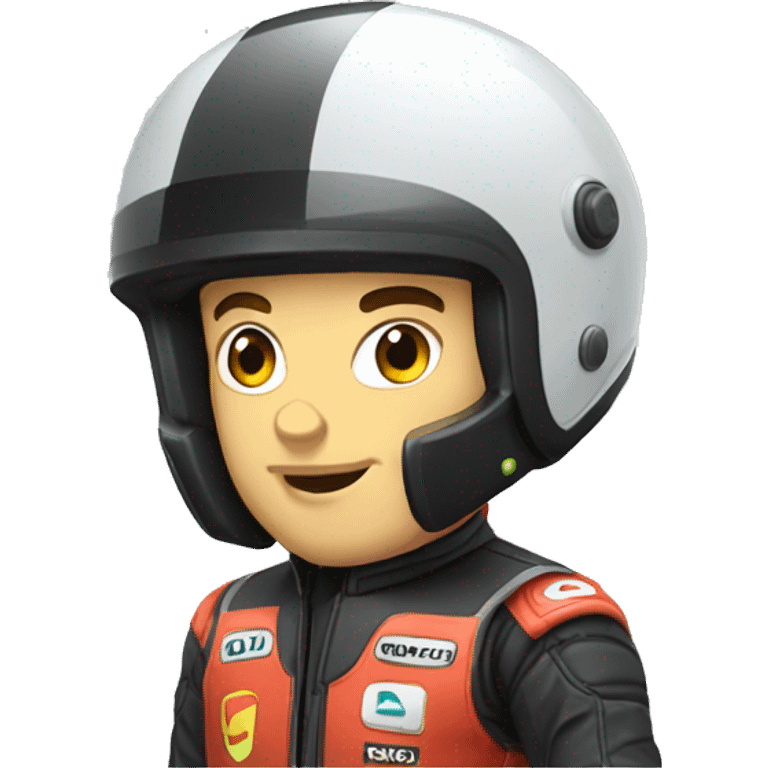 Dorian Poli qui fait du karting  emoji