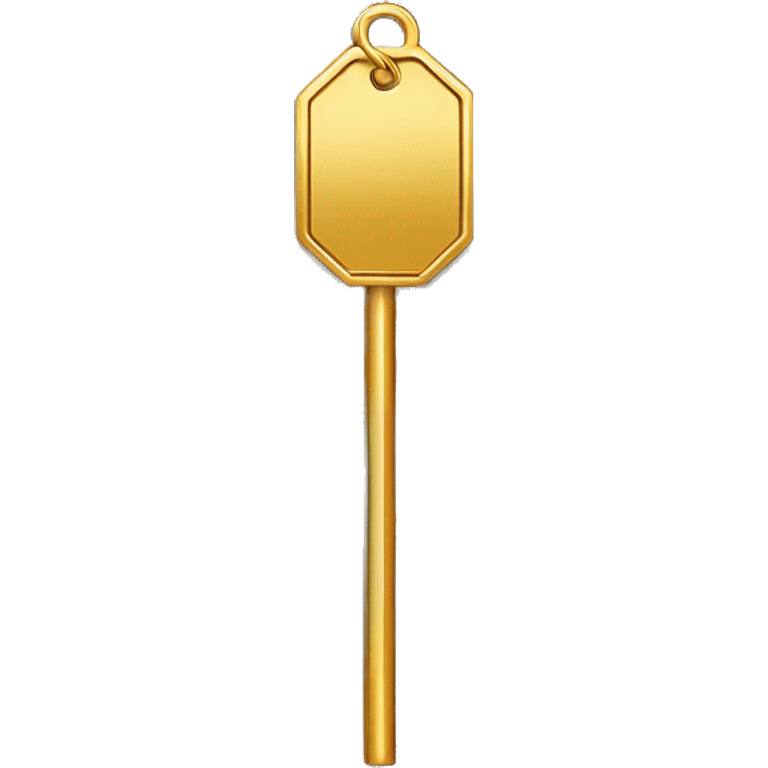 price tag with golden color simple and plain emoji