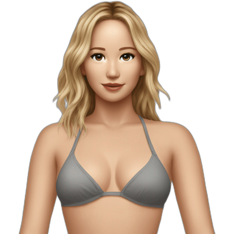 jennifer lawrence bikini sfw emoji