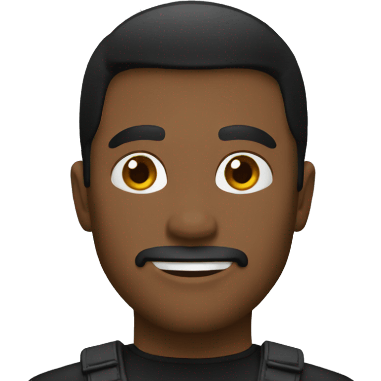 man with black outfit emoji