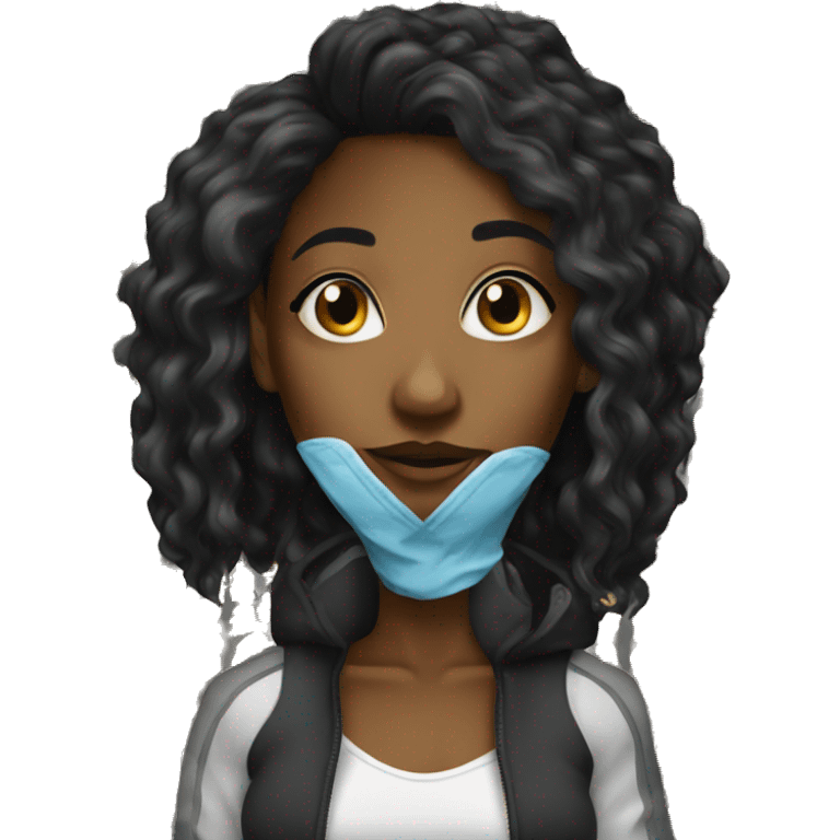 Alt y2k black girl emoji