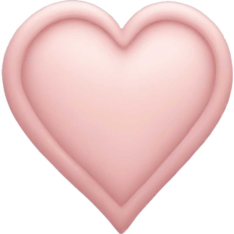 A pale rose heart emoji