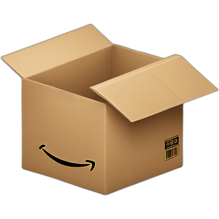 AMAZON BOX WITH UPC CODE emoji