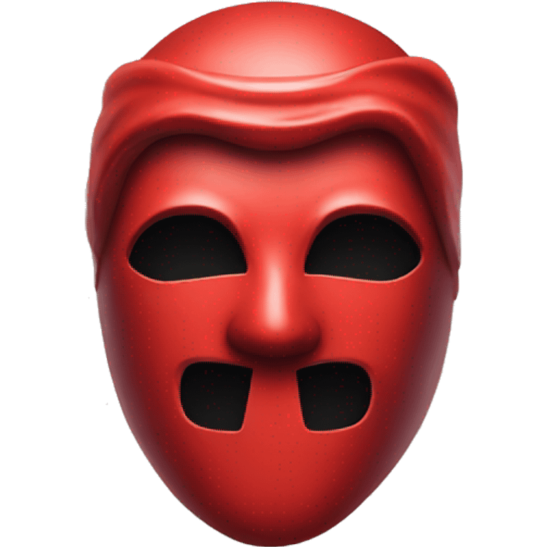 masque LED rouge emoji