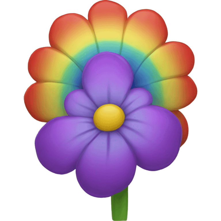 Rainbow flower  emoji