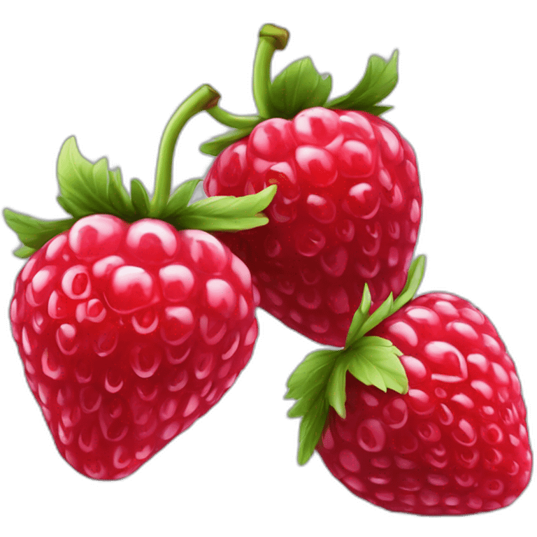 Fraise framboise myrtilles emoji