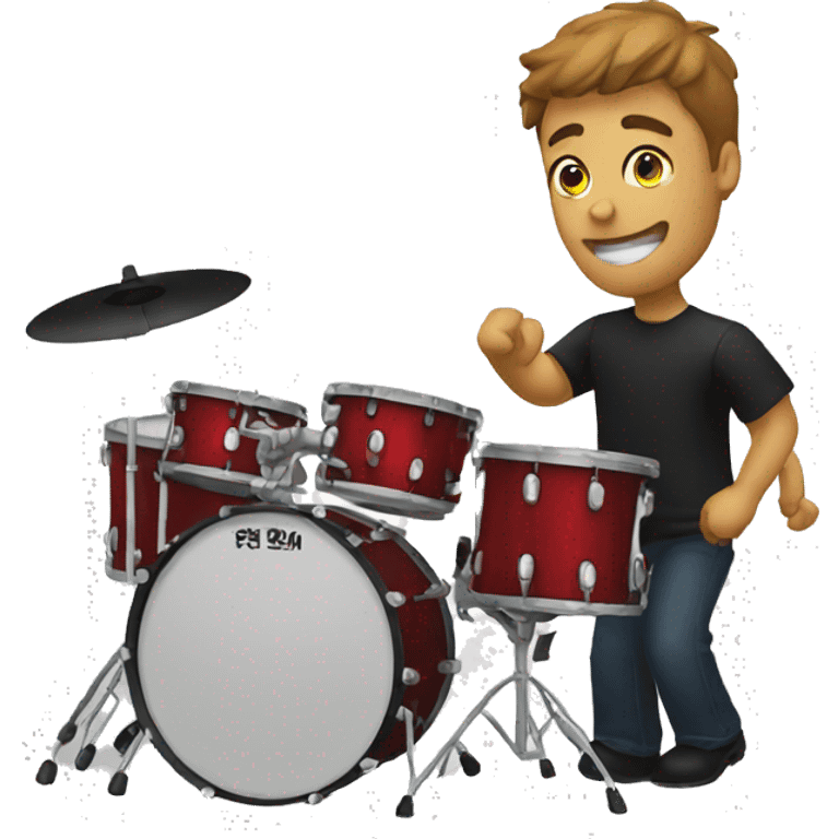 Playing drums  emoji