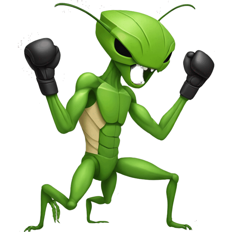 Mantis doing MMA emoji