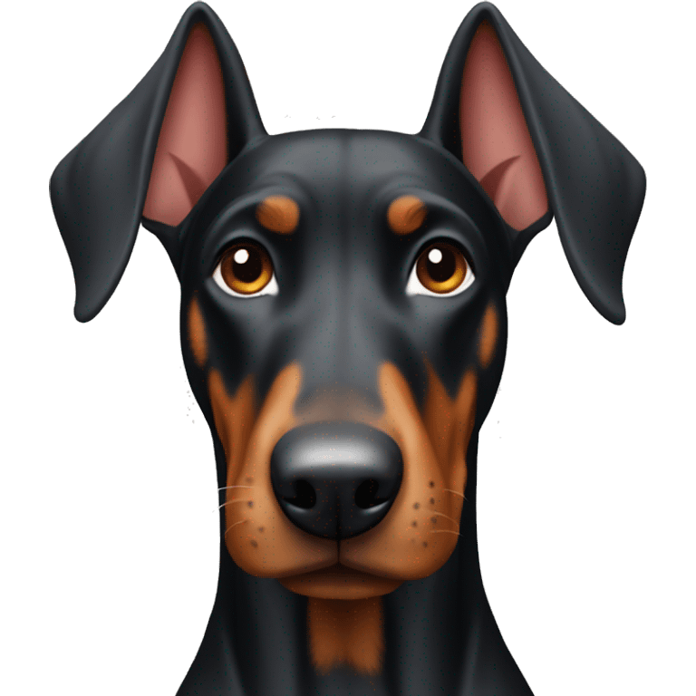 Doberman dog emoji