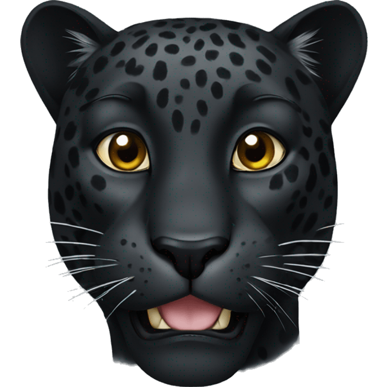 Black leopard emoji