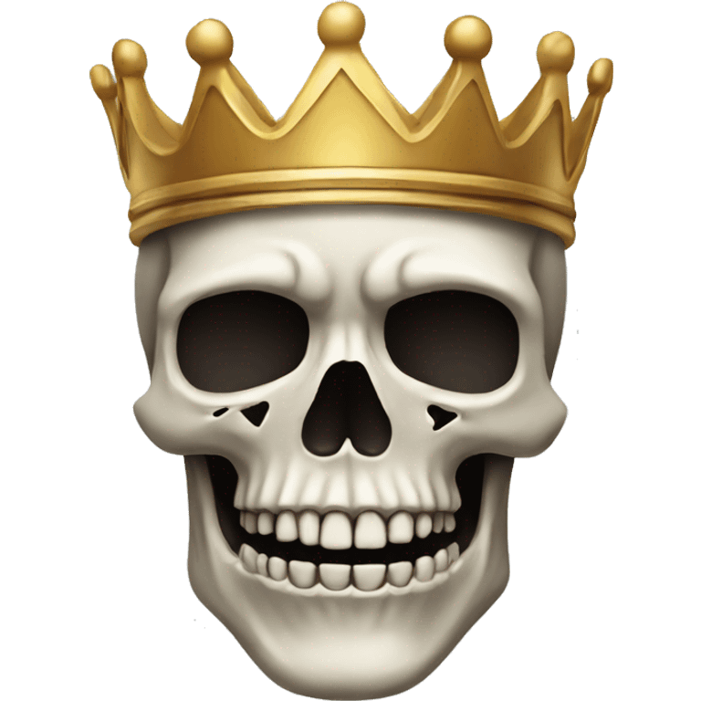 Skull with a crown  emoji