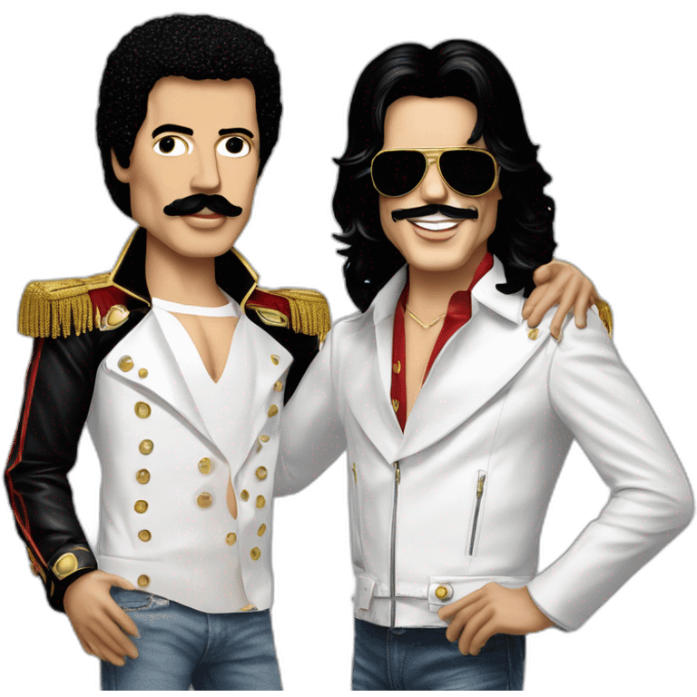 Freddy mercury et Michael jackson emoji