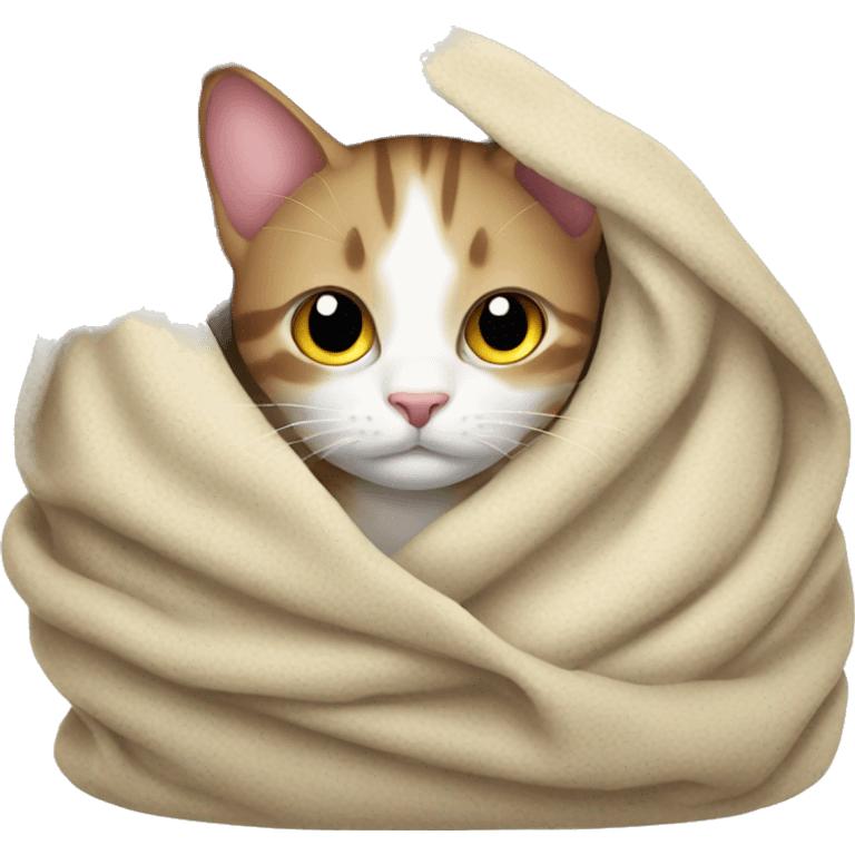 Cat under blanket  emoji