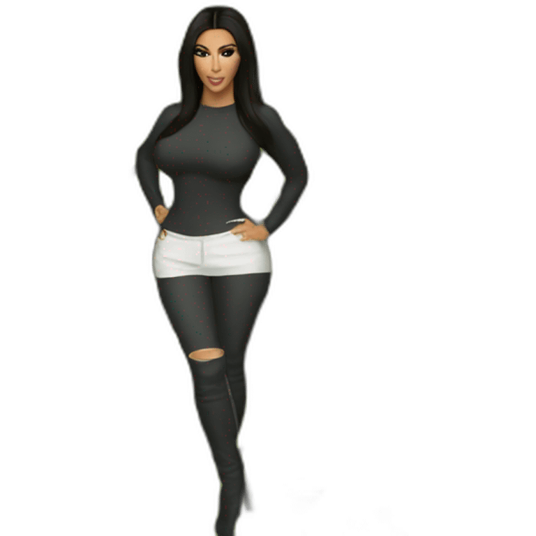 kim kardashian with shrek emoji