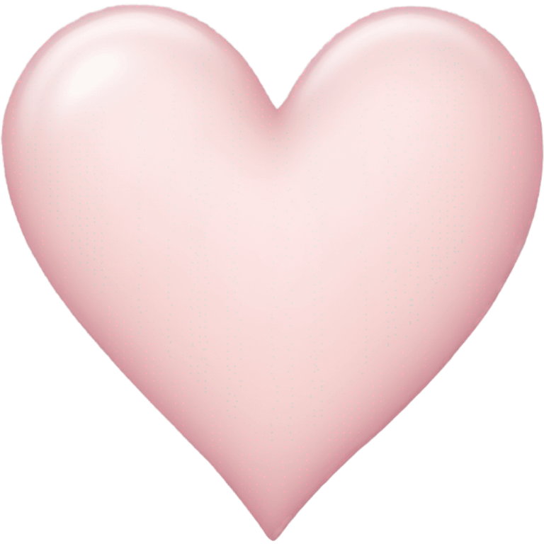 Light pastel pink heart emoji