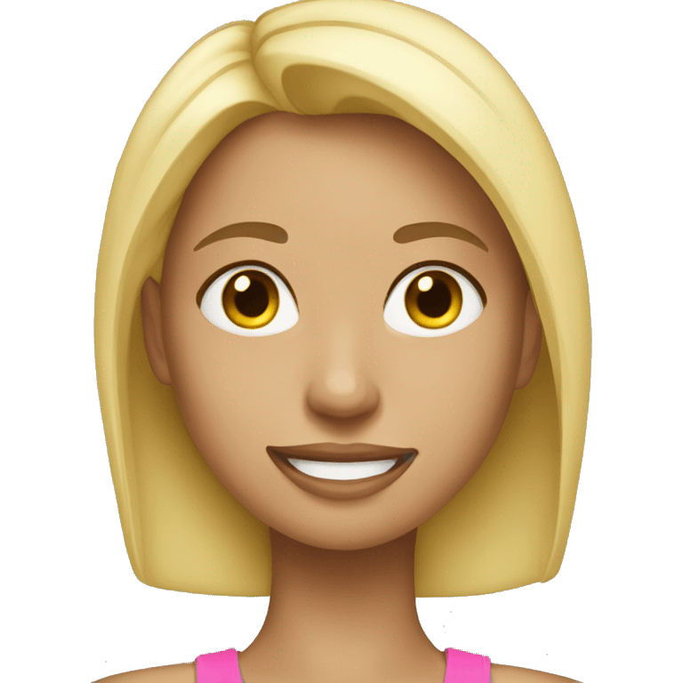 Blonde Girl Fitness emoji