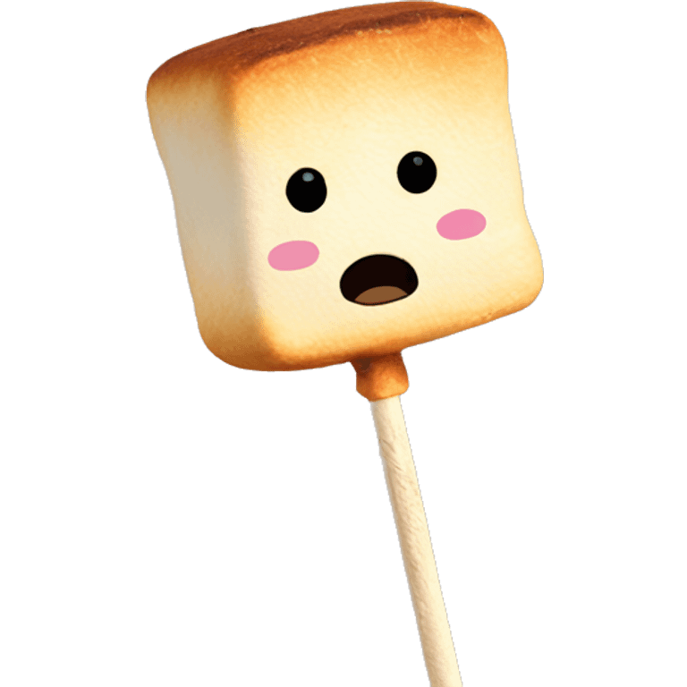 Roasted marshmallows on a stick emoji