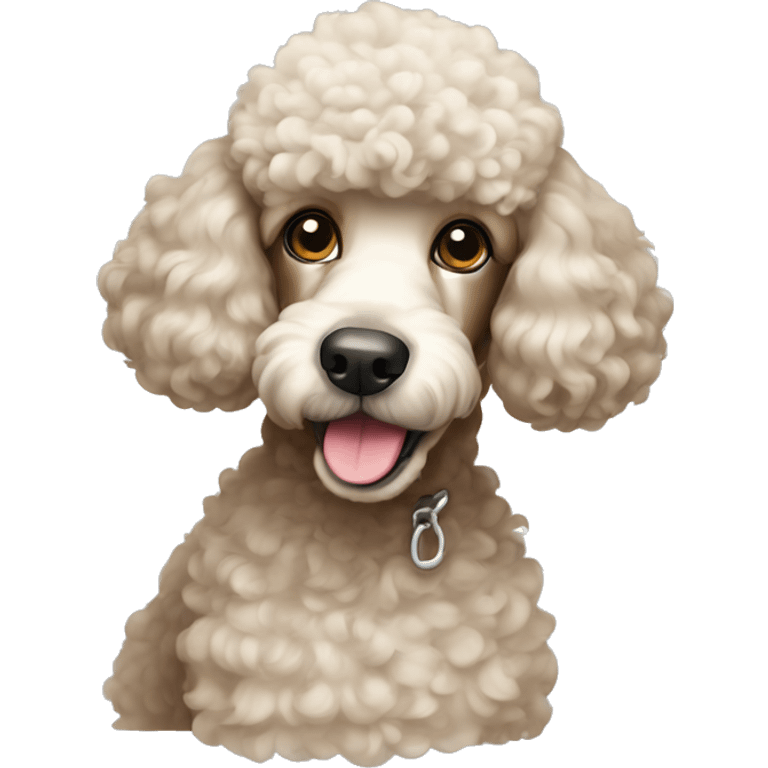 Poodle dog emoji