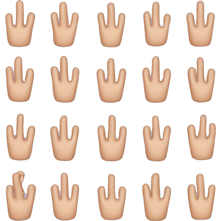 Fingers with y2k rings  emoji