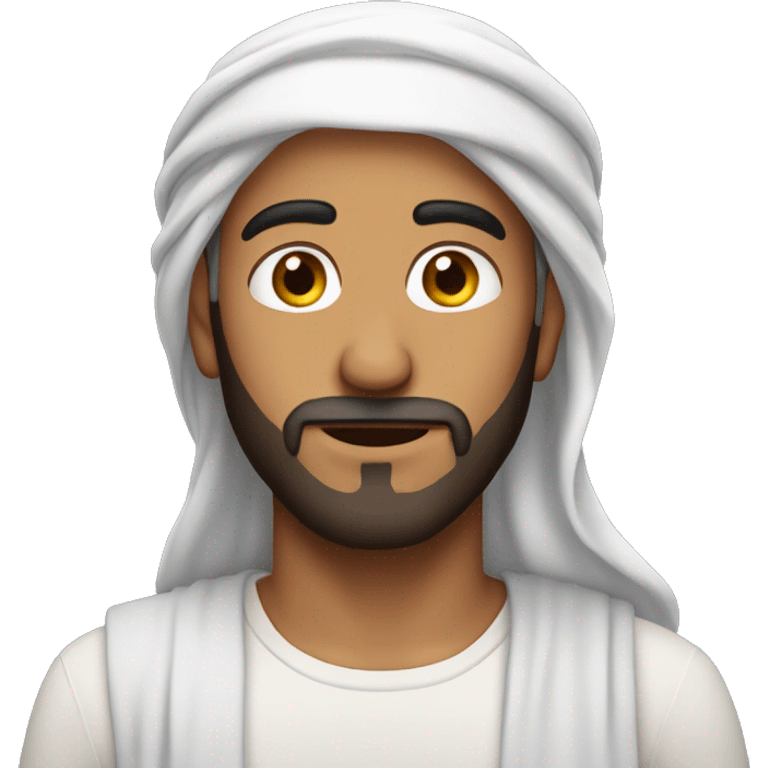 middle eastern man with light beard emoji