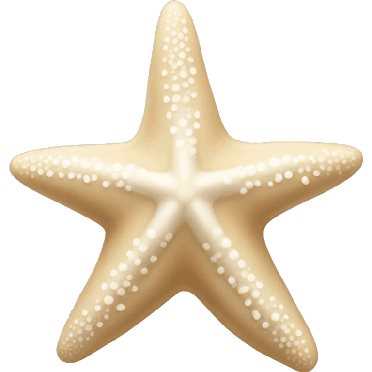 Beige and white starfish emoji