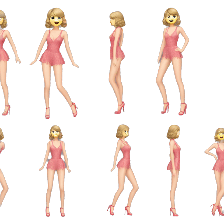 taylor swift dancing in eras tour body suit emoji