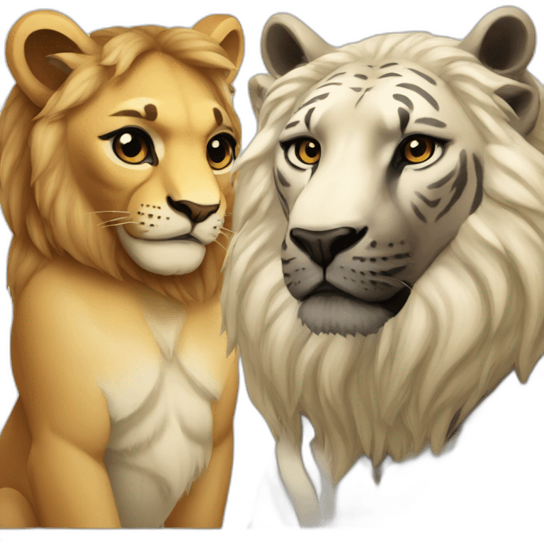 Leo and Scorpio animals emoji