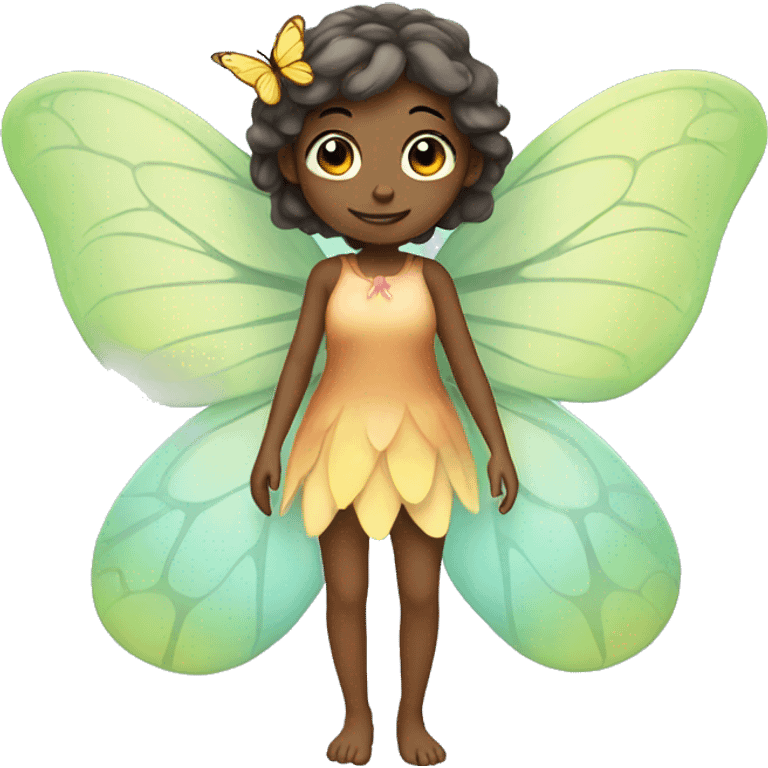 Fairy with butterfly wings emoji