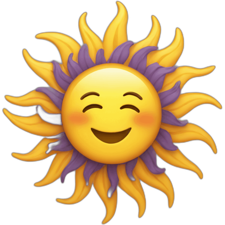 Sun feel good emoji