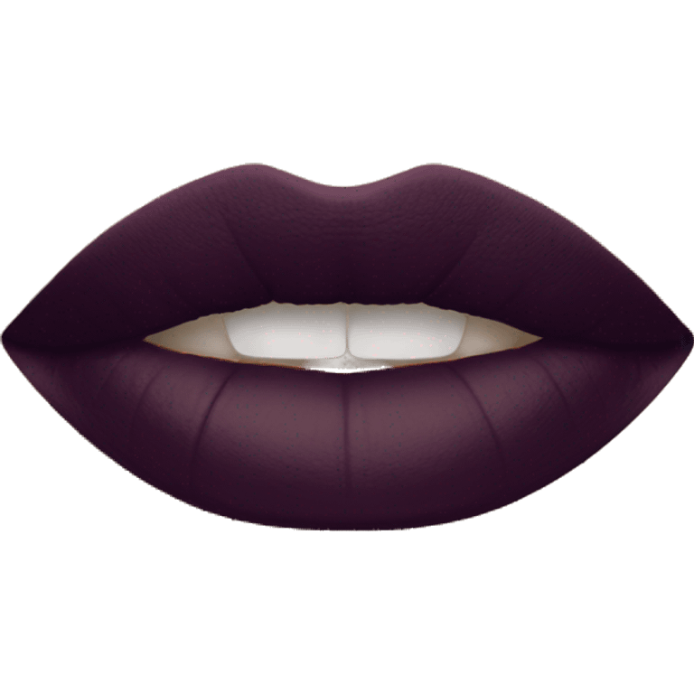 Dark plum lipstick  emoji