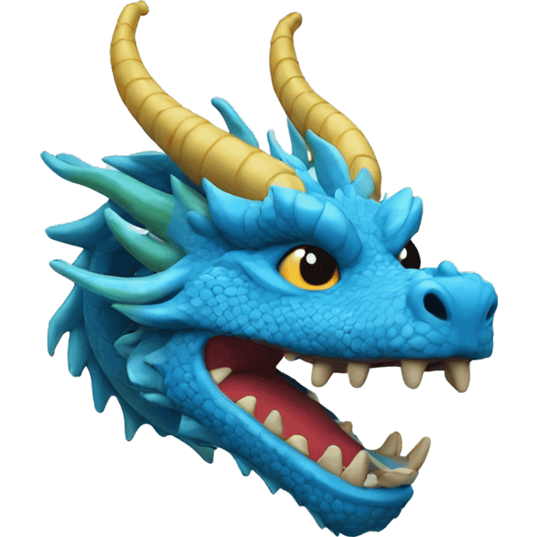 blue chinese dragon emoji