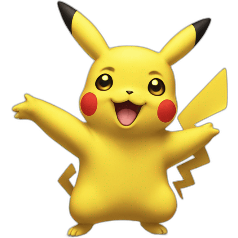 pikachu hi five emoji