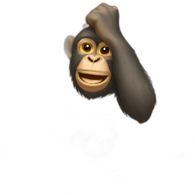 ape scratching head emoji