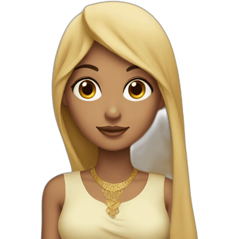 Beautiful arabian girl emoji