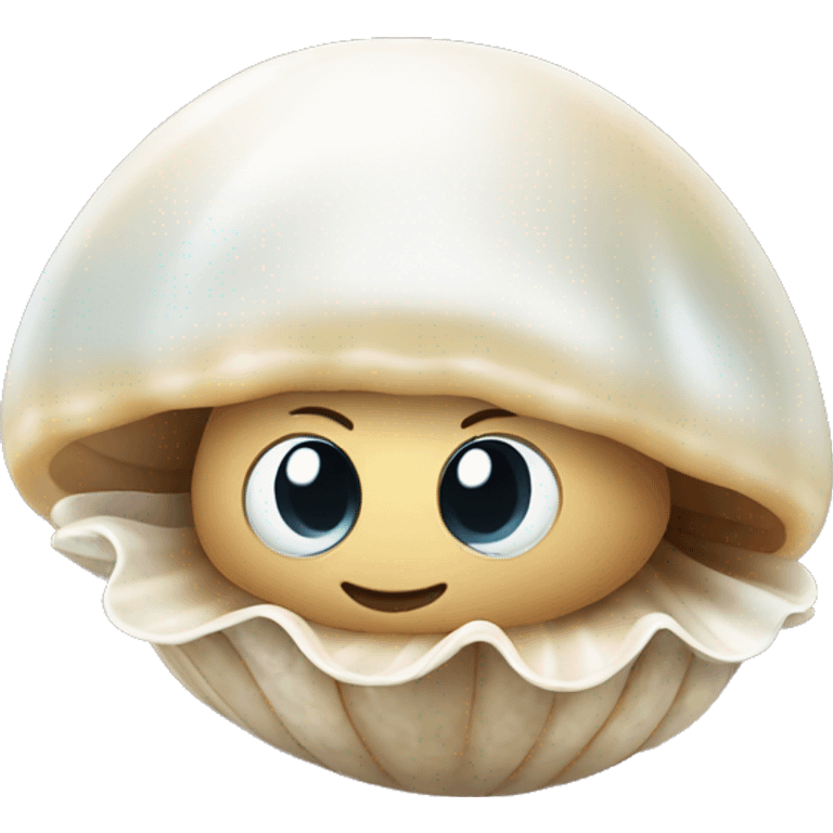 Clam with pearl  emoji