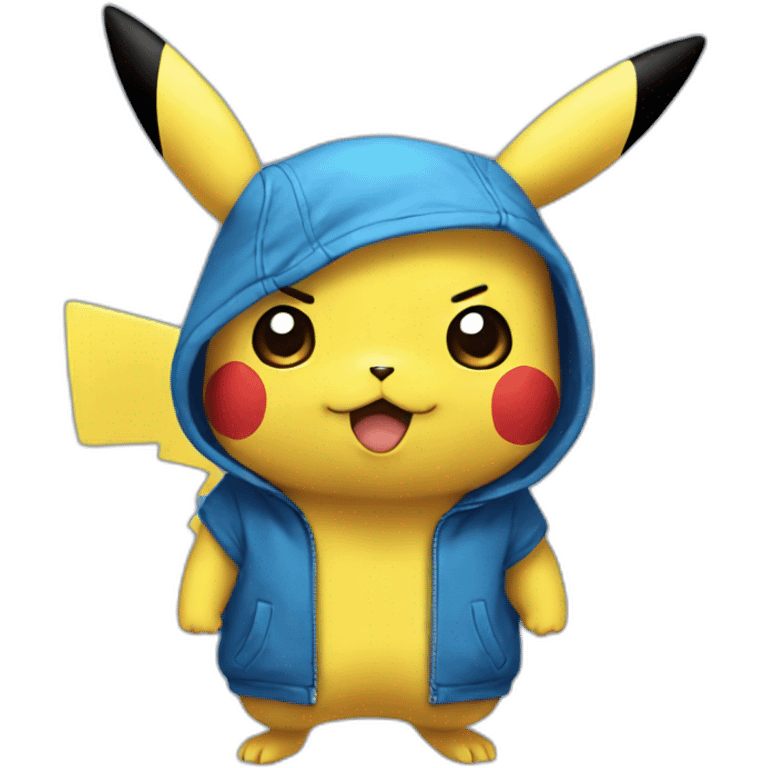 pikachu blue emoji