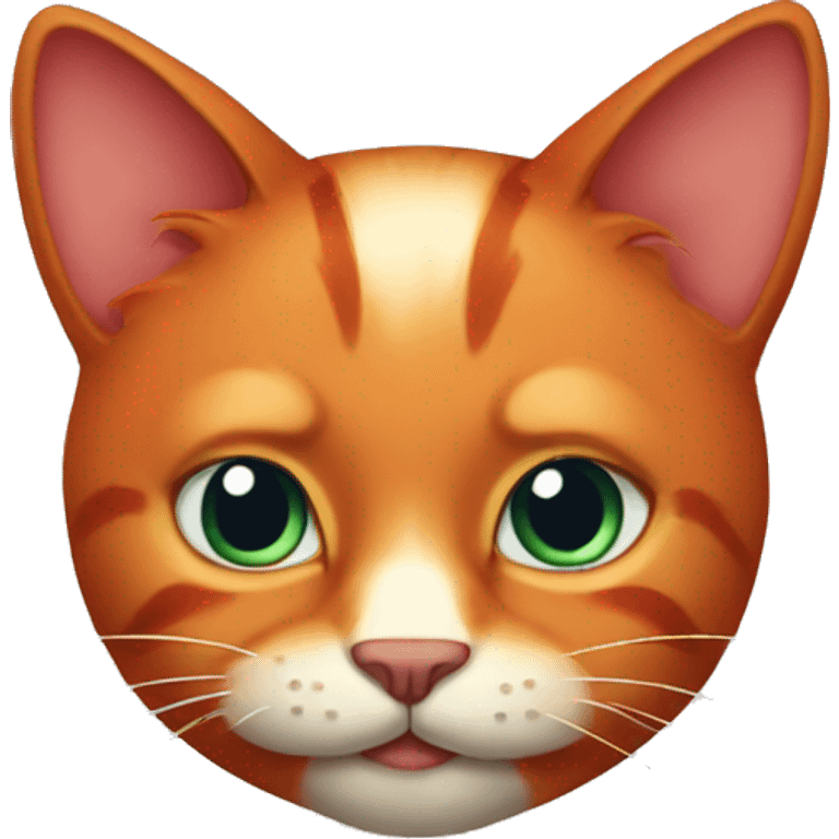 Red cat  emoji