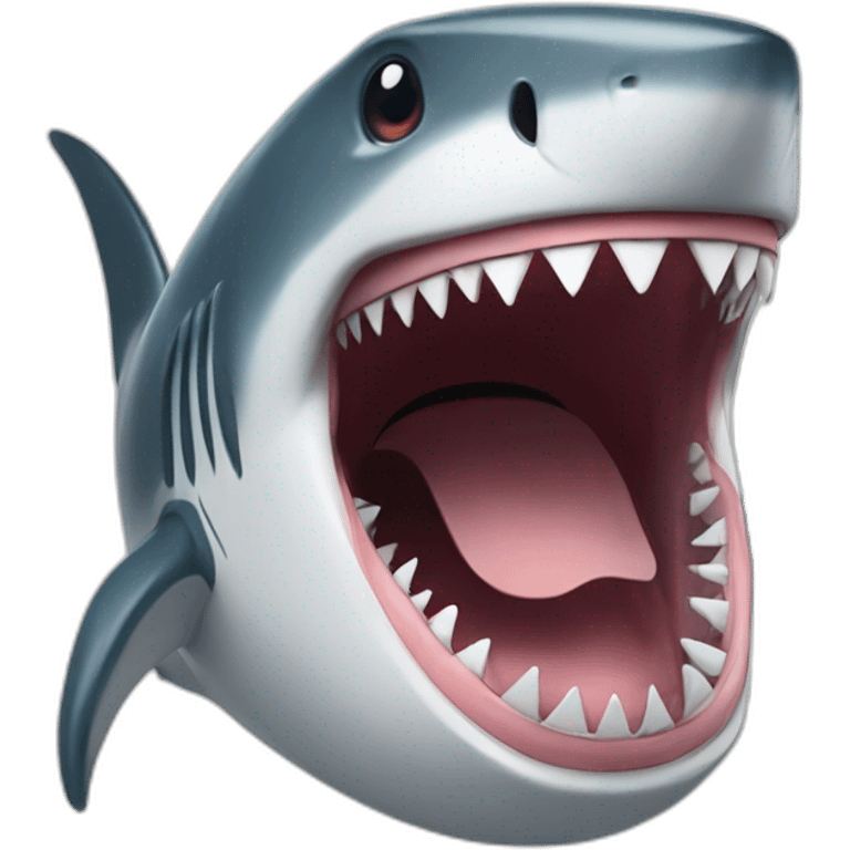 Shark laughing emoji