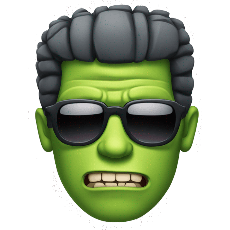 Frankenstein’s monster wearing sunglasses  emoji